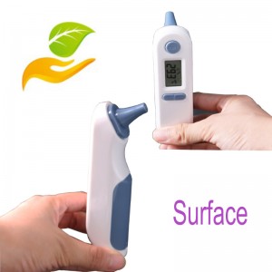 Termómetro clínico para medir la temperatura de la fiebre infrarroja del bebé en la frente y el oído