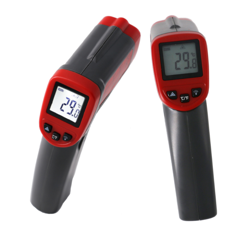 Termómetro infrarrojo industrial Distancia al punto Ratio 12: 1 Contacto con pistola de láser de temperatura digital